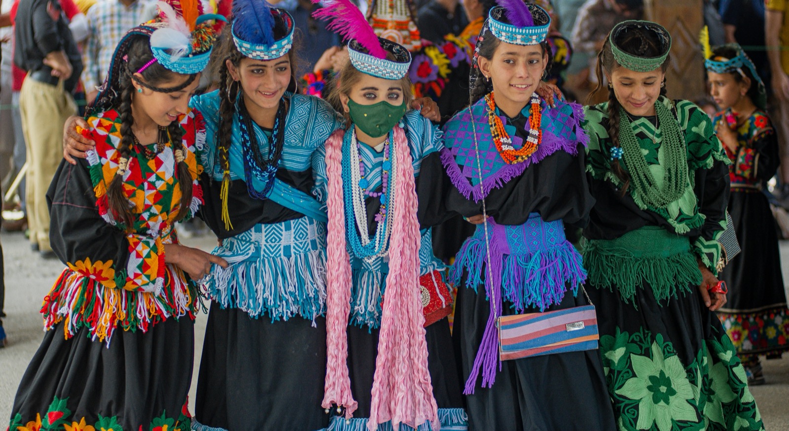 Kalash people at the Chilam Joshi festival