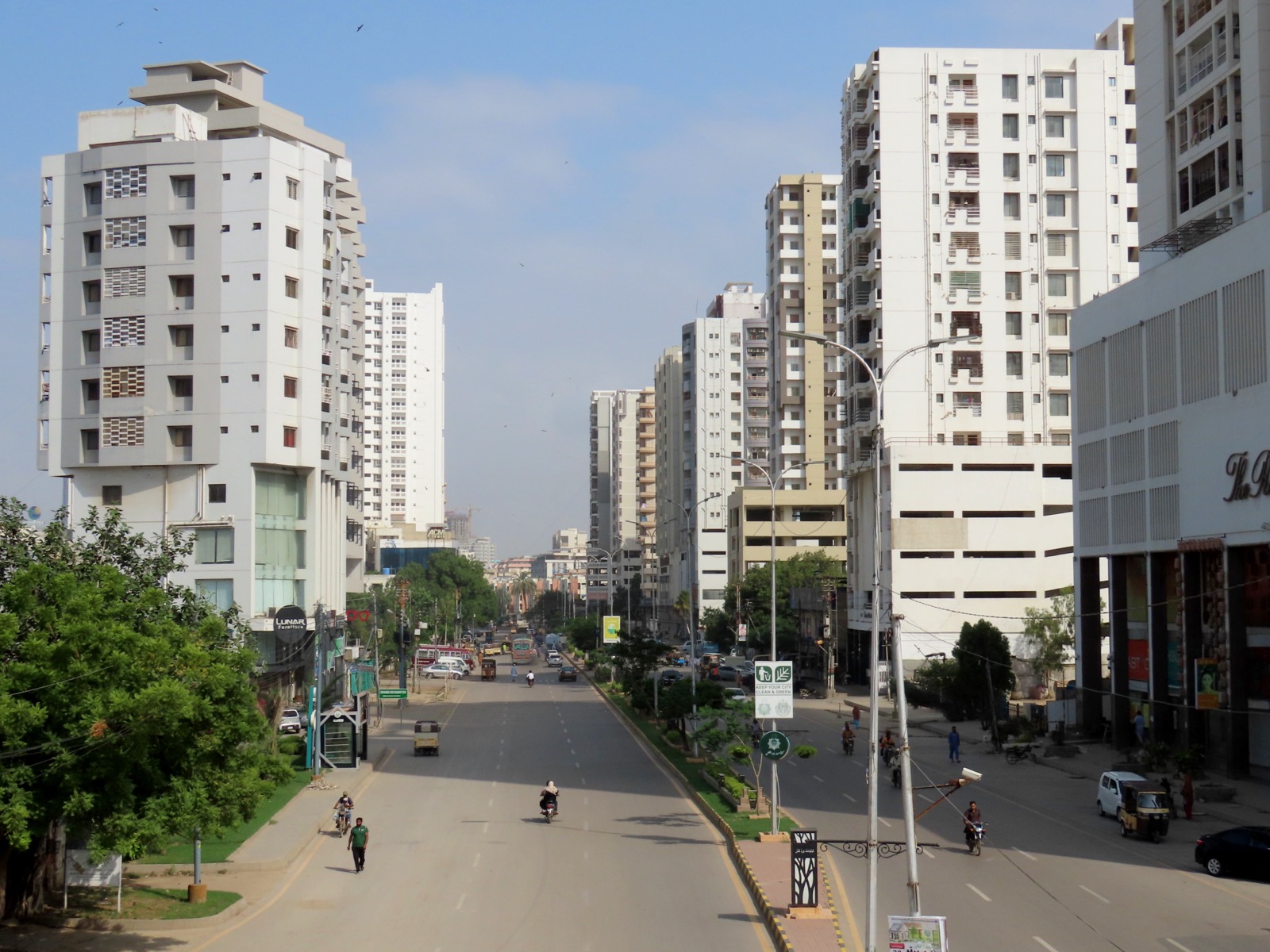 The Clifton skyline in Karachi