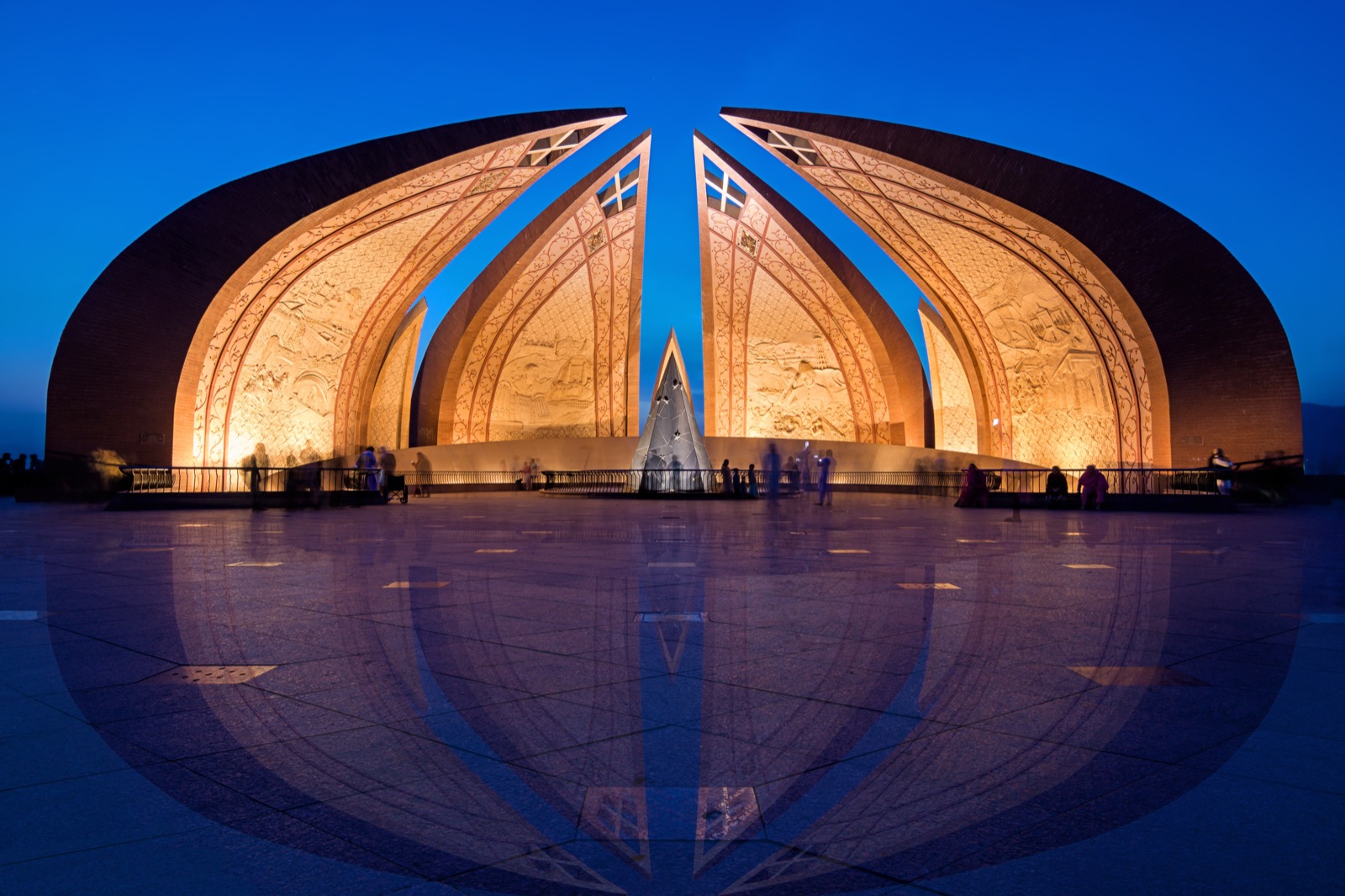 Pakistan Monument at blue hour in Islamabad