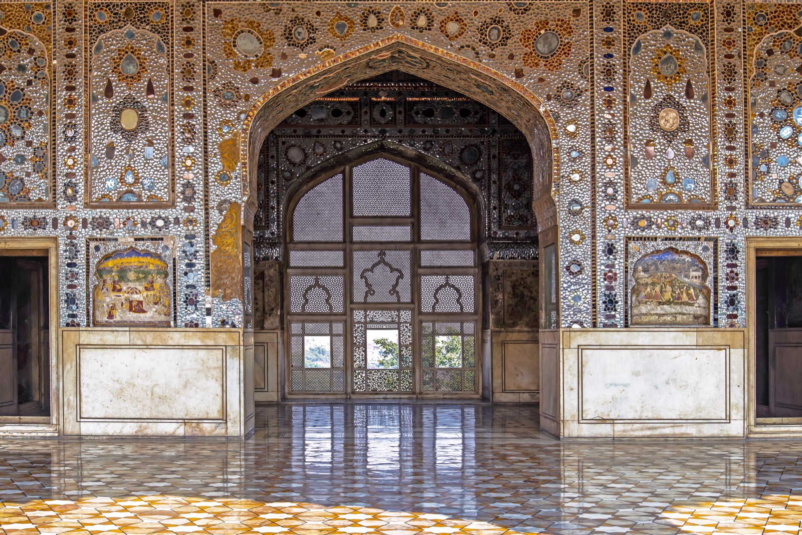 The Sheesh Mahal inside Lahore Fort