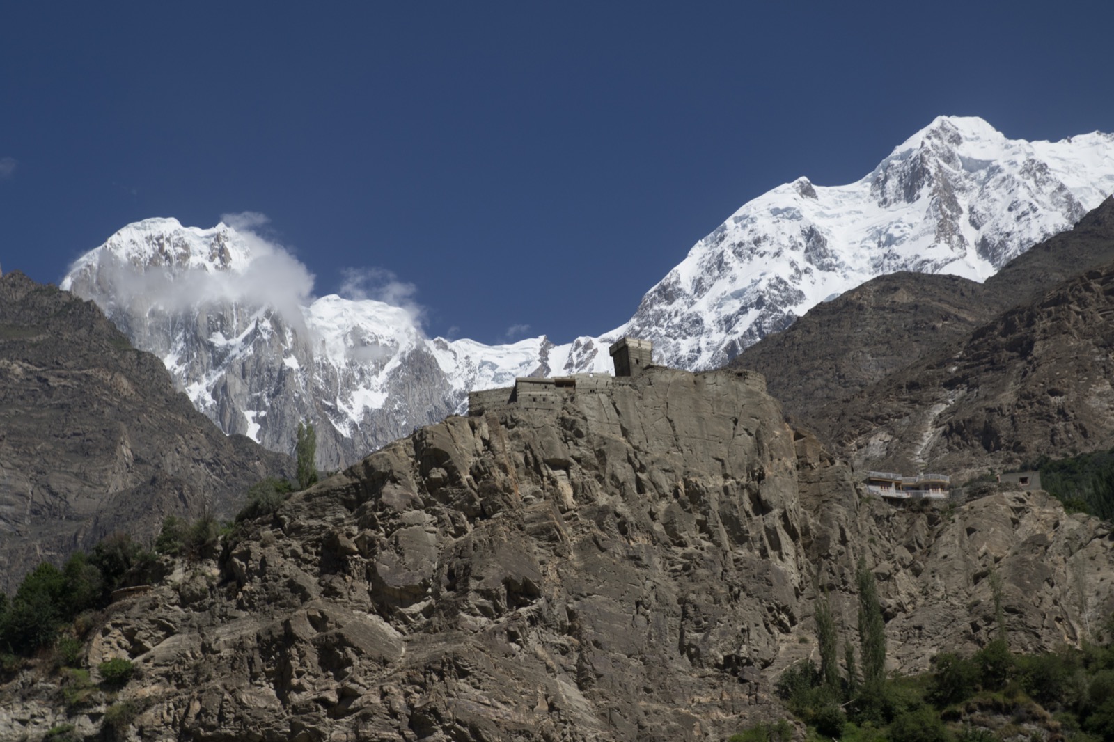 Altit Fort with Hunza Peak behind