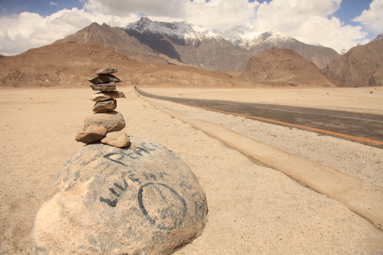 Katpana cold desert dunes near Skardu