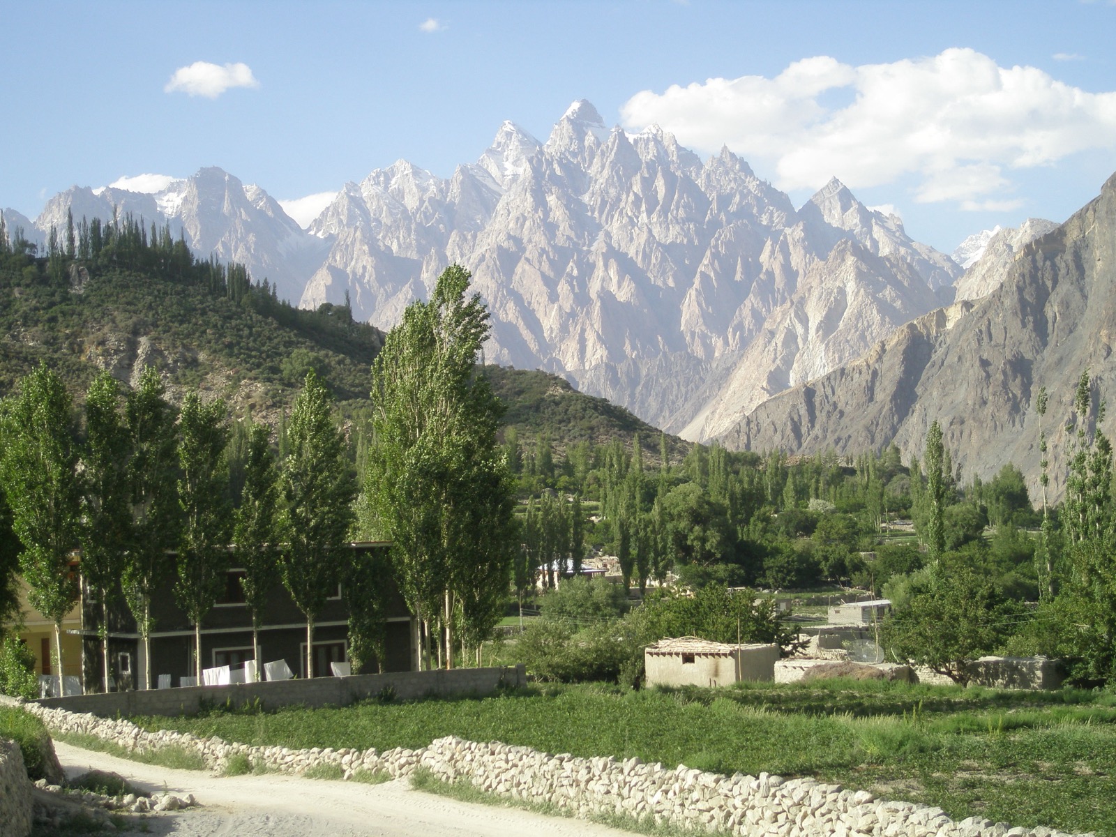 Gulmit village in Upper Hunza, Gojal